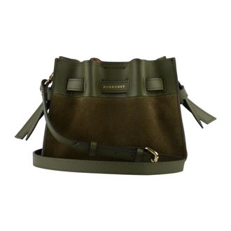 Pourchet Tassen, Dames, Groen, ONE Size, Leer, Bucket Bag