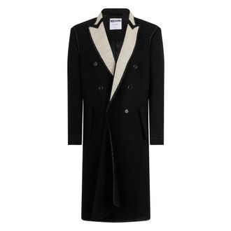 Moschino Cappotto Doppio Petto in Lana - - Coats - Uomo - Nero - L
