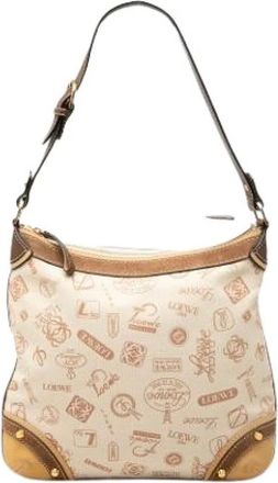 Loewe Borsa a tracolla Pre-owned in camoscio - - Pre-owned - Donna - Beige - ONE SIZE