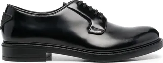 Prada lace-up Derby shoes - men - Calf Leather/Calf Leather/Rubber - 6 - Black