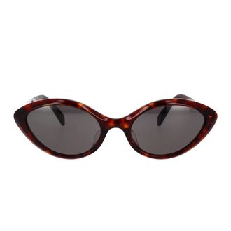 Celine Sunglasses, female, Brown, 57 MM, Cat-eye Sunglasses with Havana Frame