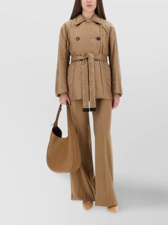 Max Mara padded trench coat belted waist