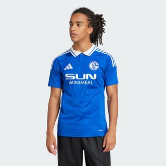 adidas adidas Performance Mens FC Schalke 04 24/25 Home Jersey - Sapphire - Size X-Small