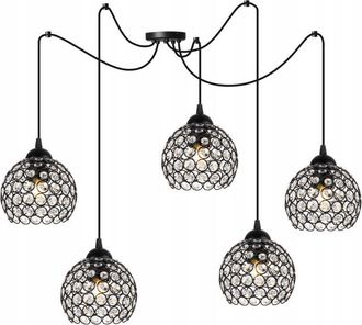 OEM L&aacute;mpara De Techo Colgante Spider, Plaf&oacute;n De Cristal