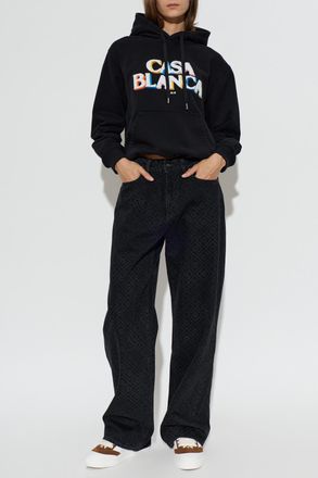 Casablanca Hoodie, Womens, Black