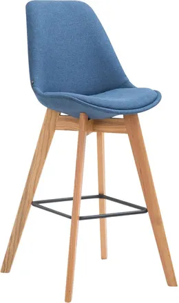 Clp Sgabello Metz In Tessuto Blu Natura