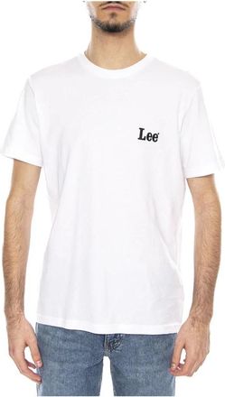 Lee SS Small Logo Tee - Heren - T-shirts - Wit - L - Tops