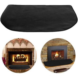 OEM Alfombrilla Ign&iacute;fuga De Fibra De Vidrio De 50x80 Cm Para Chimenea, Para Protecci&oacute;n De Estufas Y Chimeneas De Interior -crezuo