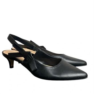 Nanette Lepore Womens Rhona Slingback Kitten Heels In Black