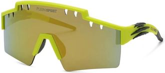 Plein Sport Authentieke Topkwaliteit Bril - Heren - Zonnebrillen - Geel - ONE Size - Accessoires