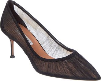 Aquazzura Mesh & Leather Pump