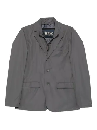 Herno three-button jacket - men - Cupro/Polyester/Polyurethane/Polyester - 46 - Grey