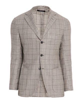 Sartorio Men & apos;s Wool, Silk and Cashmere Plaid Sport Coat