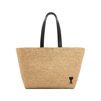 Ami Tote Bags, female, Beige, Size: ONE SIZE Tote Bag