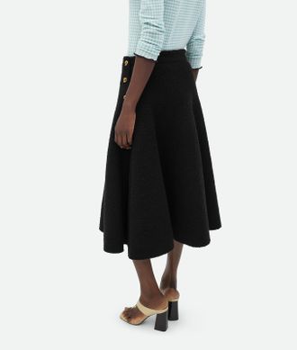 スカート Bottega Veneta Black Wool Pant-Skirt Bottega Veneta: Women's Light Wool Skirt Trousers (Black
