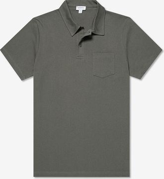 Sunspel Slim-Fit-Polohemd aus Supima-Baumwollpiqu&eacute; Riviera