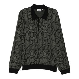 Carhartt Work in Progress L/S Snake Polo - male - Carhartt Wip - Polo Shirts - Multicolor - L - Tops