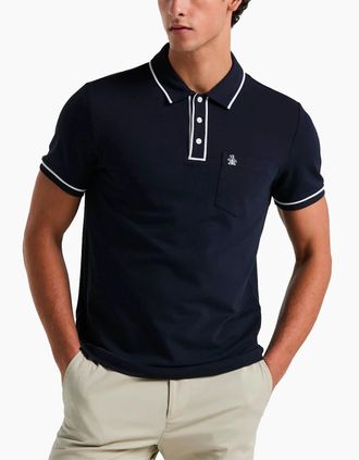 Original Penguin Mens Original Penguin core pique Earl Polo DARK SAPPHIRE - Navy - Size: 42