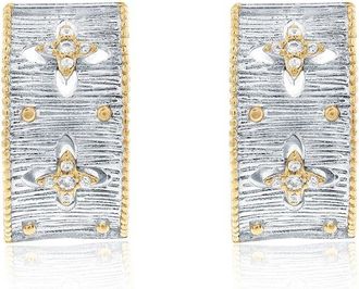 Suzy Levian Suzy Levian Silver Cz Huggie Earrings