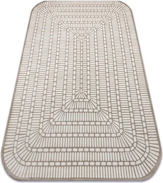 RugsX Rugsx - Alfombra Pearl 53132b Beige / Crema - Geom&eacute;trico Exclusiva, Estructural Beige 192x290 Cm