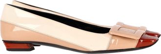 Roger Vivier Belle Vivier Gespschoenen in Beige Patentreferentie