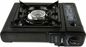 Trade Shop Trade Shop - Fornello Portatile Da Campeggio A Gas Cucina Viaggio Camping Con Valigetta