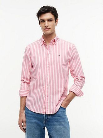 Tommy Hilfiger Regular Fit Flex Stripe Poplin Shirt