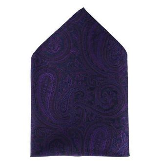 Trafalgar Store Sobee Paisley Silk Pocket Square in Purple at Nordstrom