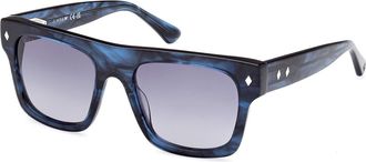 Web Eyewear Web WE0354 92W Mens Sunglasses Blue Size 53