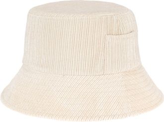 San Diego Hat Company Side Pocket Corduroy Bucket Hat in Cream at Nordstrom Rack