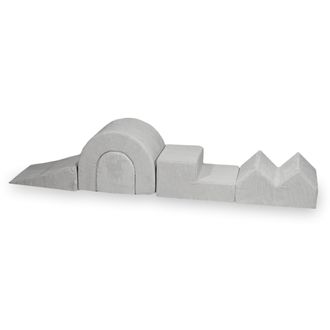 OEM Set Da Gioco In Schiuma, 5 Pezzi, Velluto A Coste Grigio