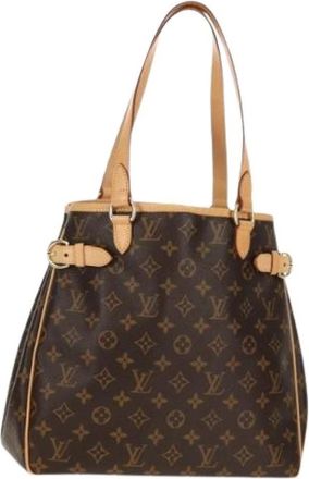 Louis Vuitton Pre-owned Canvas Tote Bag - Dames - Vintage Shopper - Bruin - ONE Size - Vintage