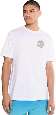 Hurley All Seeing Short Sleeve Mens T Shirt White : 2XL, Cotton