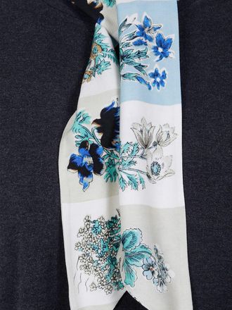 Paul Smith Silk Scarf Detail T-Shirt - Black