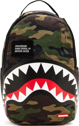 Sprayground Shark Central camo backpack - Green