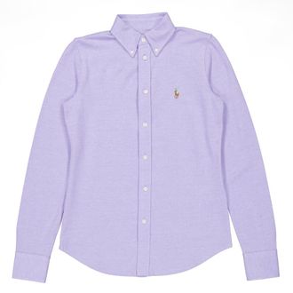 Polo Ralph Lauren Button-Front Cotton Pique Shirt, Size X-Small