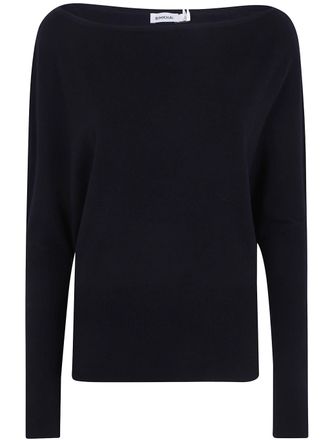 SIMKHAI Sweater Draped Off Shoulder Lavina