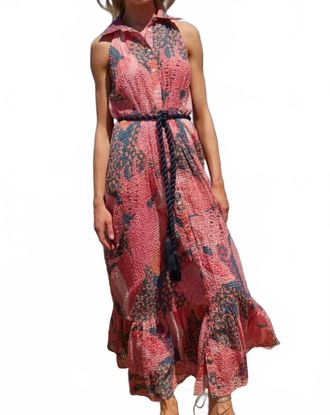 Oliphant Maxi Shirt Dress In Nautilus Navy