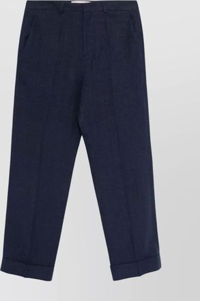 Valentino linen trousers with belt loops and pockets