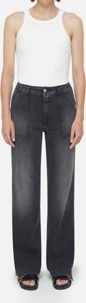 Closed Aria Straight Leg Jean In Dark Grey