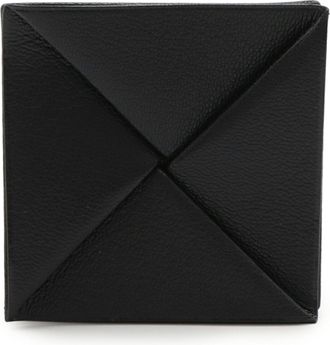 Herm&egrave;s Black Chevre Leather Coin Purse/Coin Case (Pre-Owned)