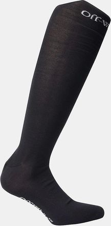 Off-white Mens Bookish Long Socks - Black/Multi - Size: 16/14.5/8/15/8.5/15.5/9/13/13.5/14/6.5/7/7.5/11.5/5/12/5.5/12.5/6/3.5/3/10.5/4/11/4.5/2.5/9.5