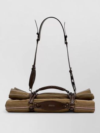 Isabel Marant harness travel bag leather gold buckle