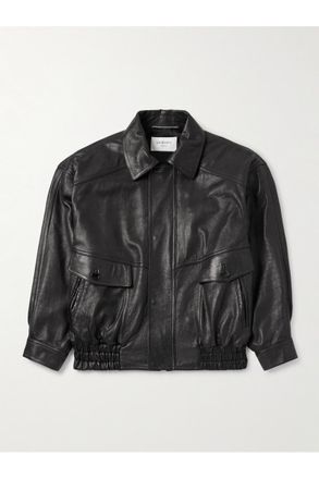 Saint Laurent Full-Grain Leather Bomber Jacket