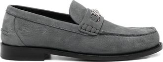 Versace Mocassini con logo - Grigio
