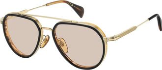 Eyewear by David Beckham Zonnebrillen - Heren - Zonnebrillen - Geel - 57 MM - Accessoires