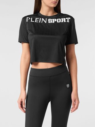 Plein Sport T-shirt girocollo in cotone con logo