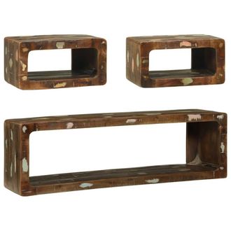 Berkfield Home 3 Piece TV Cabinet Set Multicolour Solid Wood Reclaimed