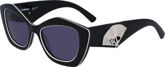 Karl Lagerfeld Zonnebril - Dames - Zonnebrillen - Zwart - 52 MM - Accessoires