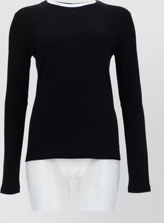 Max Mara silk slim-fit long-sleeve top